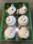 Cg Hunter Christmas Ornaments 4 Snowman Santa Bear - Set Of 6. Fixed Price $23.00.