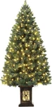 Garvee Pre-lit Artificial Christmas Tree Warm White Lights Green Full 4.5'. Fixed Price $94.00.