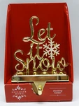 Christmas Stocking Holder Let It Snow Hanger Hook By December Home New. Fixed Price $13.50.