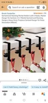 Guojanfon Stocking Hanger 4 Pack Black Metal Freestanding Adjustable Christmas. Fixed Price $26.57.