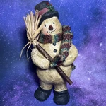 Vintage Christmas Frosty The Snowman Holidays Home Decor Statue Figure Primitive. Fixed Price $24.99.