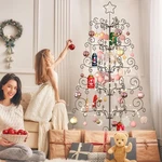 Metal Christmas Tree - 6.2FT Wrought Iron Decorative Display. Fixed Price $50.00.