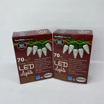 J. Hofert Co. Brilliant Led Christmas Lights Pure White Set 2. Fixed Price $25.00.