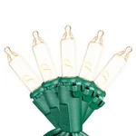 50 Traditional Led Christmas Mini Set, Patio Lights, Green Wire, 11. Fixed Price $15.98.