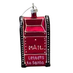 Christmas Tree Glass Ornament Mail Box Red "letters To Santa" Macy's Rare Find. Fixed Price $13.33.