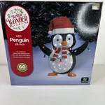 Winter Wonder Lane 28" Led Lighted Christmas Penguin Holiday Yard Art 60 Lights. Fixed Price $99.89.