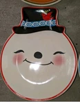 Temptations Christmas Spoon Rest Appetizer Plates Snowman B59. Fixed Price $12.99.