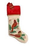 Hallmark Keepsake Christmas Stocking, The Beauty Of Birds, Fabric. Fixed Price $24.99.