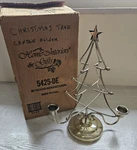 Vintage Homco Metal Christmas Tree Candle Holder Home Interiors 5425-DE Golden. Fixed Price $20.00.