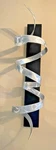 Jon Allen Metal Ribbon Twist Wall Art Sculpture Abstract Silver Signed 2012. Fixed Price $349.99.