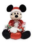 Disney Store Christmas Holiday Mickey Mouse Musical Plush Toy Medium 12" Nwt. Fixed Price $42.24.