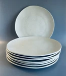 8 Melamine Dinner Ivory Stoneware Pottery Style Set Of. Fixed Price $49.99.