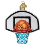 Old World Christmas Basketball Hoop (44164) Glass Ornament W/ Owc Box. Fixed Price $19.99.