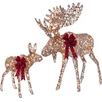 Best Choice Products 2-PIECE Moose Family Lighted Decoration Set Led Lights. Fixed Price $99.99.