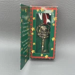 Ganz Ornament Key For Santa With Red Ribbon Hanging Metal Christmas. Fixed Price $9.95.
