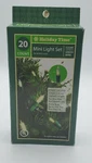Holiday Time 20 Clear Mini Light Set-green-wire. Fixed Price $21.99.