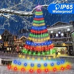 200 Led Solar Christmas Tree Waterfall Lights Color Changing Indoor Outdoor. Fixed Price $16.99.