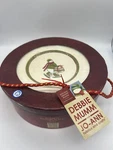 Debbie Mumm For Jo-ann Fabrics Snow Family Dessert Plates 2007. Fixed Price $14.50.