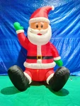 10' Gemmy Airblown Inflatable Giant Christmas Sitting Santa Claus Yard Decor. Fixed Price $64.95.