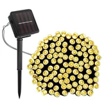 New! Set Of 100 Solar Led Lights - Indoor/outdoor String 56' Long Warm White. Fixed Price $12.45.