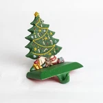 Vtg Midwest Cast Iron Stocking Holder Christmas Tree Presents 4.5". Fixed Price $26.00.
