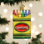 Old World Christmas Crayon Box Ornament Blown Glass 32458. Fixed Price $19.99.
