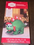 Holiday Time Inflatable Led Green Stegosaurus Dinosaur 42 Christmas Decor *. Fixed Price $29.95.