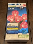 Philips Led 60 Pink Faceted Sphere Lights Indoor/outdoor 19.6 Ft. Fixed Price $19.00.
