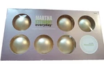 Martha Stewart Christmas Glass Ball Ornaments Winter Blossoms Set Of 8. Fixed Price $12.00.