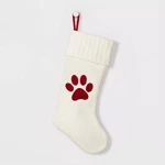 Pet Paw Print Knit Monogram Stocking Wondershop White Holiday Xmas Target. Fixed Price $35.99.