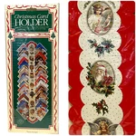 1991 Victorian Theme Christmas Card Holder 43 In Holds 30 Made England. Fixed Price $14.99.