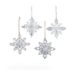 Kurt Adler Acrylic Ornaments For Christmas Tree, Assorted Snowflakes (pack Of 4). Fixed Price $14.21.