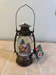 Gerson Christmas Lantern Lighted Spinning Water Snow Globe "santa With Presents. Fixed Price $34.00.