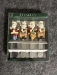 Boston Warehouse Christmas Santa Spreaders Set Of 4 Cheese Butter Knives. Fixed Price $6.00.