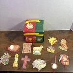 Adorenaments Family Life Baby Jesus Bible Holiday Wood Christmas Tree Ornaments. Fixed Price $34.87.