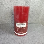Inglow Flameless Led Real Wax Candle 6 Inch Apple Cinnamon Red 5 Hour Timer. Fixed Price $12.00.