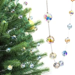 Lefers 9.8FT Crystal Glass Balls Christmas GARLAND,48 Beads 16MM Multi Color. Fixed Price $13.35.