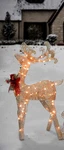 Northlight Pre-lit Reindeer Bow Outdoor Yard Christmas Decor, Brown/ivory, 4 Ft. Fixed Price $36.95.