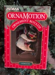 Vintage 1989 Noma Ornamotion Rotating Ornament Ski Race Original Package. Fixed Price $9.48.