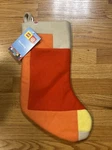 Lego Collection X Target 20" Color Block Felt Christmas Stocking Orange/red Nwt!. Fixed Price $12.00.