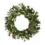 Vickerman 30" Mixed Country Pine Led Lights Artificial Christmas Wreath Green. Fixed Price $103.99.