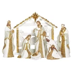 Roman 7-PIECE Nativity White And Gold Holiday Table Decor Set. Fixed Price $150.95.