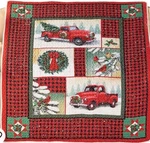 Collections Etc Woodland Truck Patchwork Style Holiday Throw Blanket New. Fixed Price $29.26.