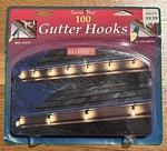 New Sealed 100 Gutter Hooks For Mini C7 & C9 Lights - Santa Best. Fixed Price $10.00.