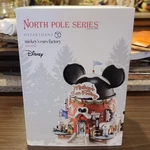 Department 56 Disney North Pole Mickey Ears Factory Illuminated Porcelain 2011. Fixed Price $90.00.