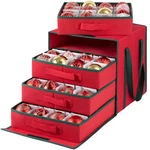 Oiahomy Christmas Storage Box 64-3''ORNAMENT: 13L*13W*13.4H, Red. Fixed Price $27.83.