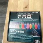 C9 Commercial Pro 25 Ct Multicolor Led Christmas String Light Bulbs E17. Fixed Price $23.40.