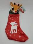 Gemmy Rudolph The Red-nosed Reindeer Musical 23" Big Head Christmas Stocking. Fixed Price $29.99.