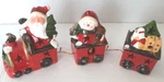 Lighted Christmas Train Set Decoration 3 Pc Santa/snowman Led Tii Collections. Fixed Price $10.00.