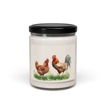 Scented Soy Candle - Rhode Island Red Hen Rooster 9OZ, 10 Yummy Scents. Fixed Price $24.00.